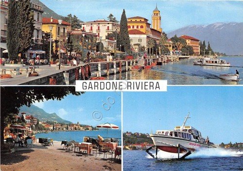 Cartolina Gardone Riviera Vedutine 1965 (Brescia)