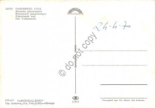 Cartolina Garessio Cuneo Panorama | Immagine Gallery 2