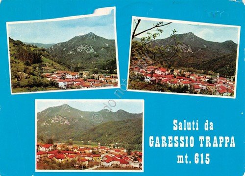 Cartolina Garessio Trappa 1983 vedute varie delle case | Immagine principale