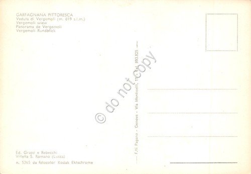 Cartolina Garfagnana Veduta di Vergemoli case paese colline | Immagine Gallery 2