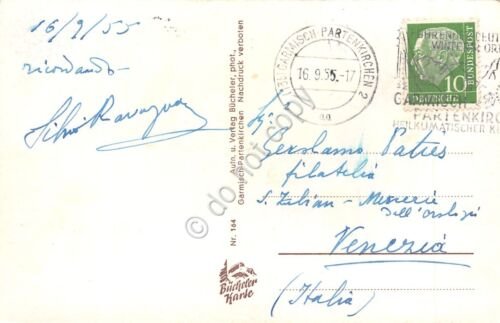 Cartolina Garmisch Partenkirchen 1955