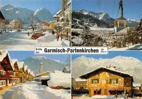 Cartolina Garmisch Partenkirchen multi views 1979 | Immagine principale