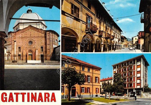 Cartolina Gattinara 3 vedute (Vercelli)