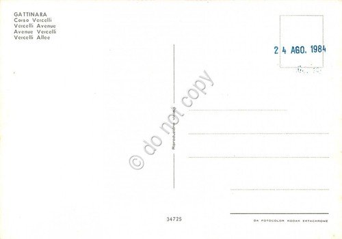 Cartolina Gattinara Corso Vercelli | Immagine Gallery 2