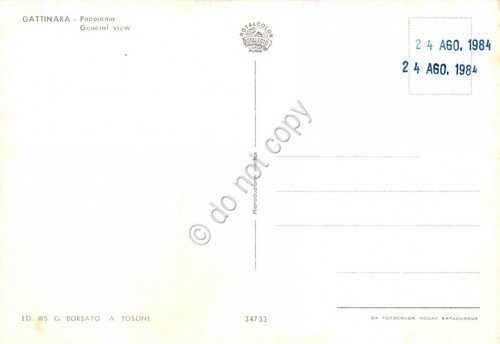 Cartolina Gattinara Panorama (Vercelli) | Immagine Gallery 2