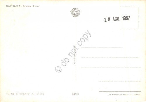 Cartolina Gattinara Regione Crosa auto animata