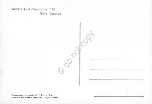 Cartolina Gavadi Val D'Aveto panorama parziale con case | Immagine Gallery 2