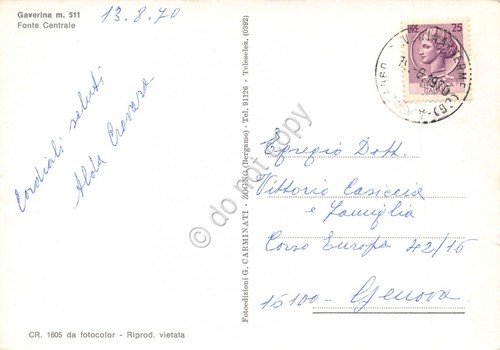 Cartolina Gaverina Fonte Centrale animata 1970 | Immagine Gallery 2