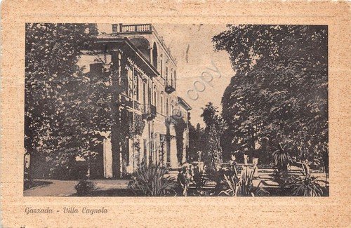 Cartolina Gazzada Villa Cagnola 1951 (Varese)