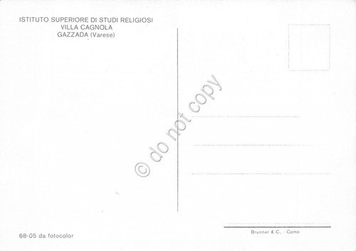 Cartolina Gazzada Villa Cagnola 4 vedute (Varese)
