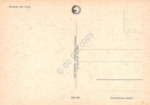 Cartolina Gemona del Friuli 2 vedute dopo terremoto | Immagine Gallery 2