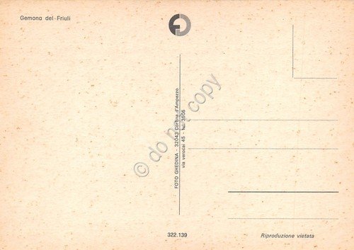 Cartolina Gemona del Friuli due vedute rovine | Immagine Gallery 2