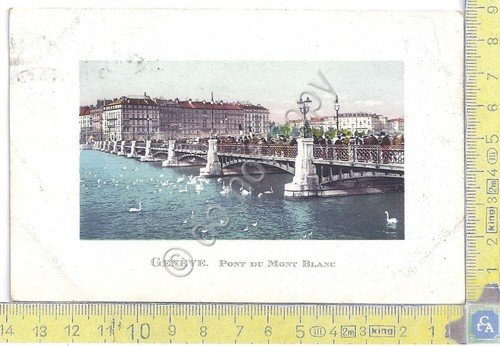Cartolina Geneve - Pont du Mont Blanc - Vg Suisse …