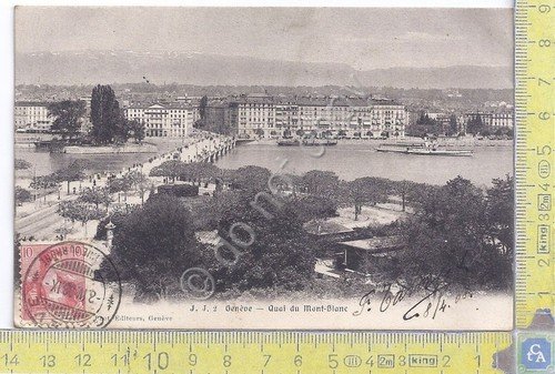 Cartolina Geneve - Quai du Mont Blanc - Vg Suisse … | Immagine principale