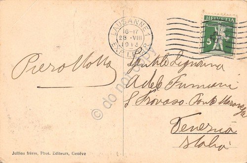 Cartolina Geneve Jardin Anlais 1913 | Immagine Gallery 2