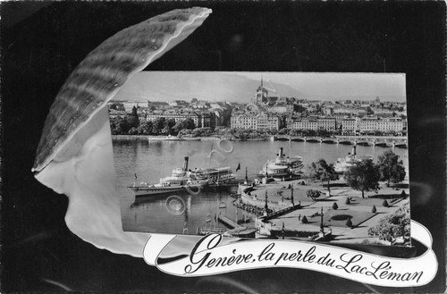 Cartolina Geneve Lac Leman boat 1964 | Immagine principale