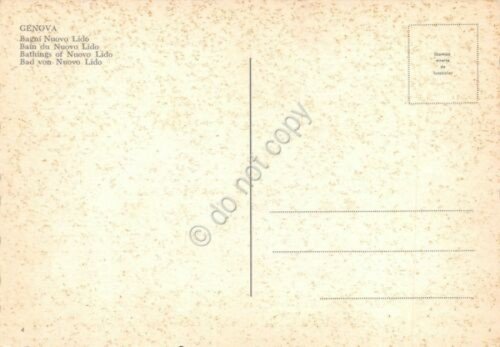 Cartolina Genova Bagni Nuovo Lido | Immagine Gallery 2