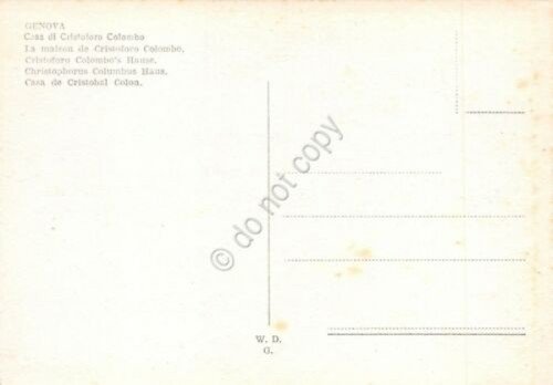 Cartolina Genova Casa di Cristoforo Colombo Illustrata | Immagine Gallery 2