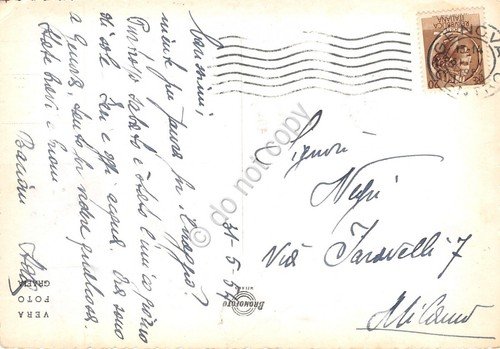 Cartolina Genova Casa di Cristoforo Colombo Torri animata 1954 | Immagine Gallery 2