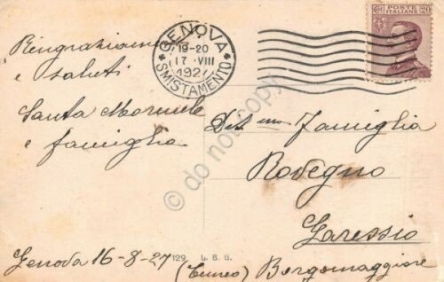 Cartolina Genova Castello D'Albertis 1927 | Immagine Gallery 2