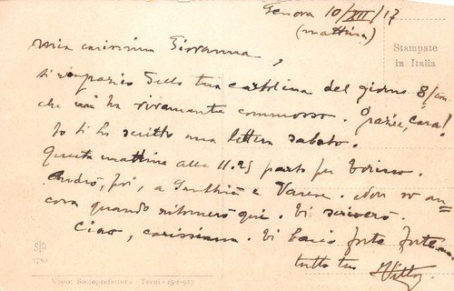 Cartolina Genova Cattedrale San Lorenzo Esterno 1917