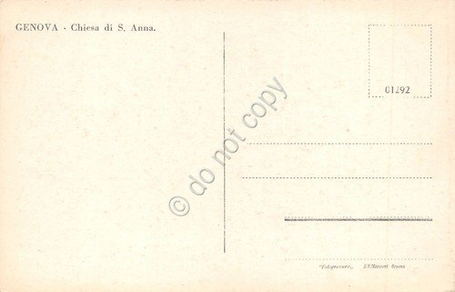 Cartolina Genova Chiesa S. Anna interno | Immagine Gallery 2