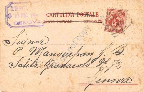 Cartolina Genova Chiesa San Lorenzo Pattono &C 1904 | Immagine Gallery 2