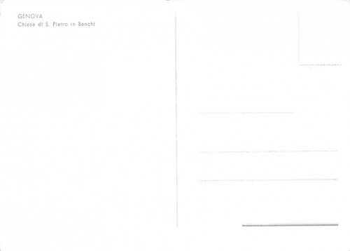 Cartolina Genova Chiesa San Pietro in Banchi