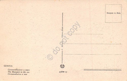 Cartolina Genova Circonvalazione a mare animata Ed. Scrocchi