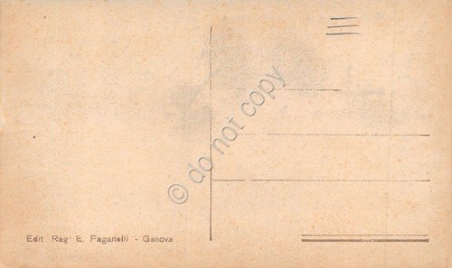 Cartolina Genova Circonvallazione a mare tram illustrata
