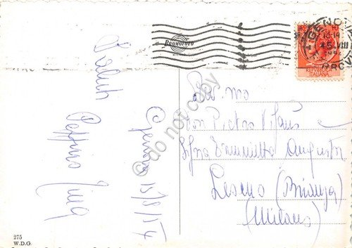 Cartolina Genova controluce a Boccadasse 1954 | Immagine Gallery 2