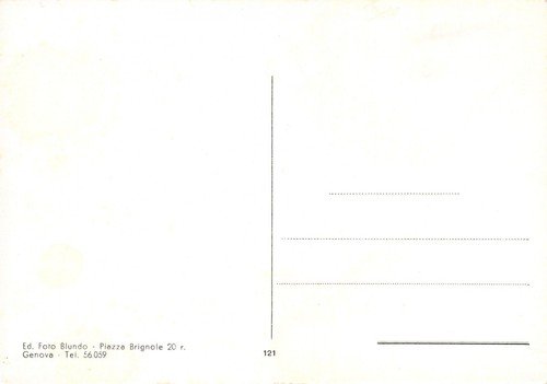 Cartolina Genova Cornigliano Villa Serra