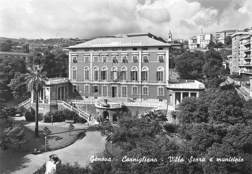Cartolina Genova Cornigliano Villa Serra Municipio