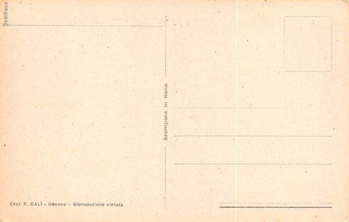 Cartolina Genova Corso Italia Auto d'epoca