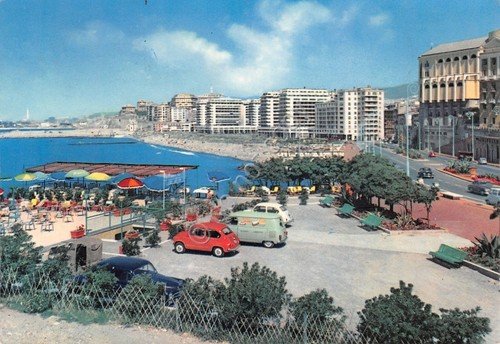 Cartolina Genova Corso Italia e Foce auto d'epoca 1962 | Immagine Gallery 1