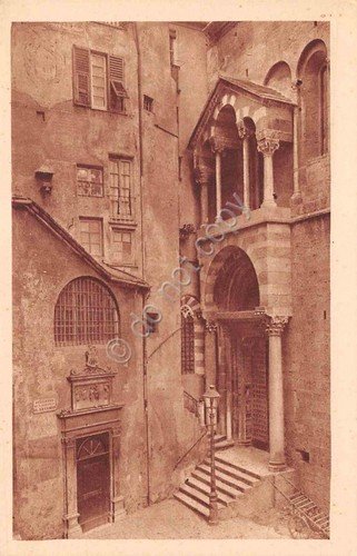 Cartolina Genova Duomo Serie 1 Porta San Giovanni Dalmazio Minoretti | Immagine principale