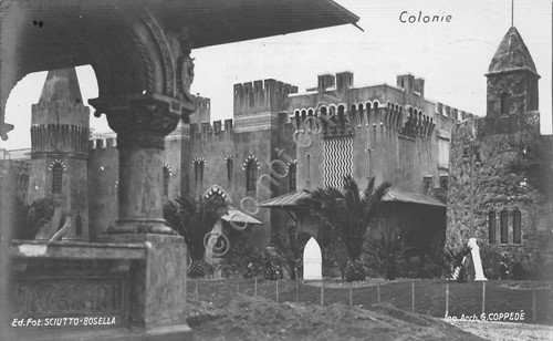 Cartolina Genova Esposizione 1914 Colonie Timbro Marina Colonie 1914