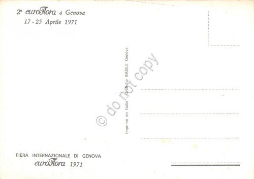 Cartolina Genova Euroflora 1971