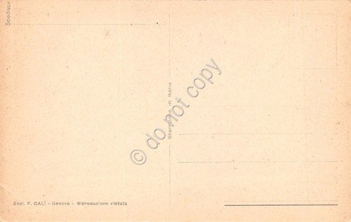 Cartolina Genova Giardini di Piazza Verdi ed. Calì