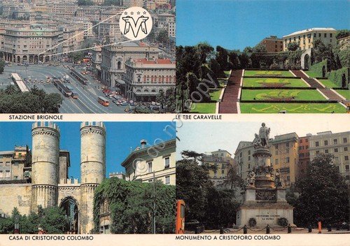 Cartolina Genova Hotel Moderno Verdi vedute | Immagine principale