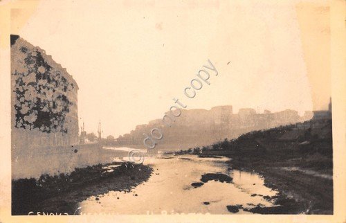 Cartolina Genova il Bisagno e città anni '40 | Immagine principale