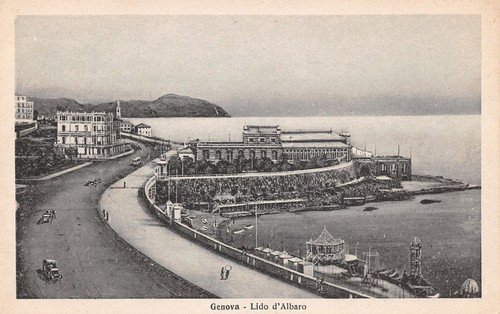 Cartolina Genova Lido d'Albaro Ed. Carli