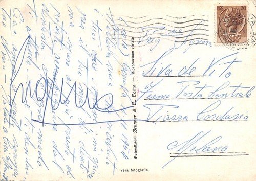 Cartolina Genova Municipio e Via Garibaldi Animata 1954 | Immagine Gallery 2