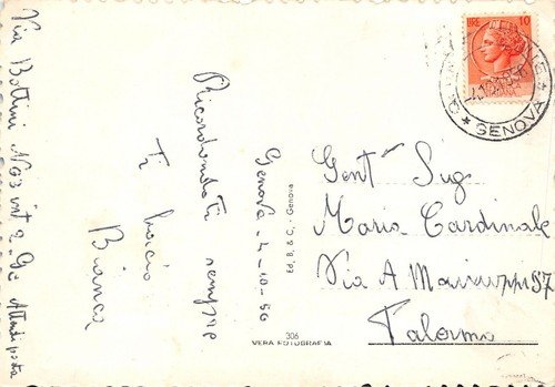 Cartolina Genova Panorama 1956 | Immagine Gallery 2