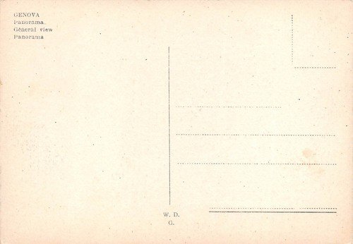 Cartolina Genova Panorama