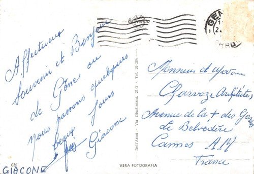 Cartolina Genova Panorama anni '50