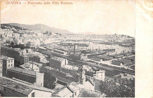 Cartolina Genova Panorama da Villa Rosazza | Immagine principale