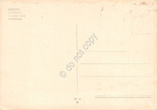 Cartolina Genova Panorama dall'alto Ed WDG | Immagine Gallery 2