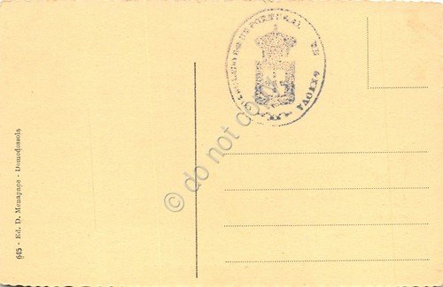 Cartolina Genova Panorama e Porto seppiata | Immagine Gallery 2