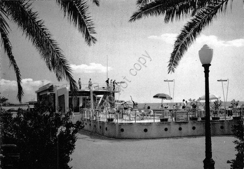 Cartolina Genova Pegli Bagni Mediterranee